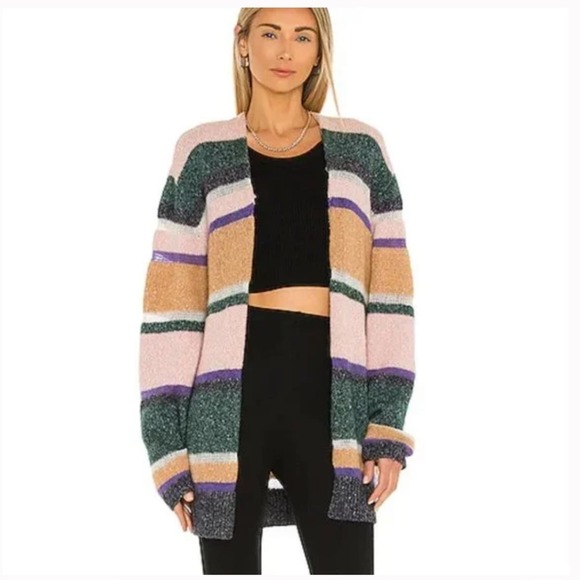 Veronica Beard Sweaters - Veronica Beard Multicolor Striped Cardigan